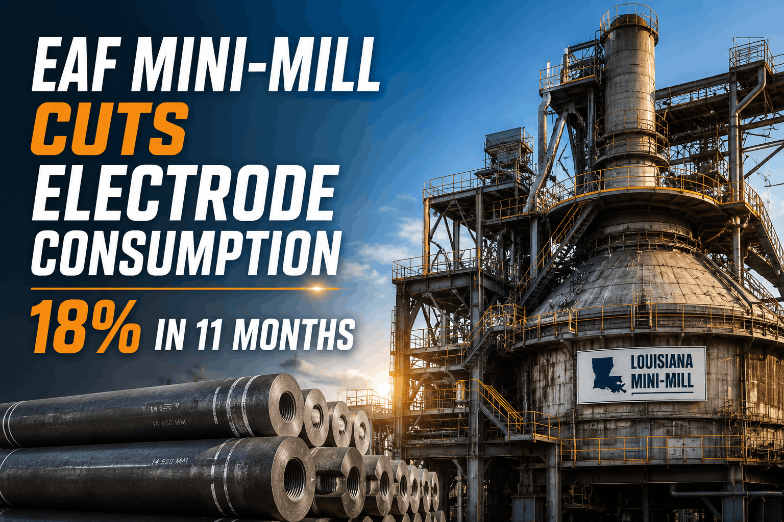 eaf-mini-mill-cuts-electrode-consumption-18%-in-11-months